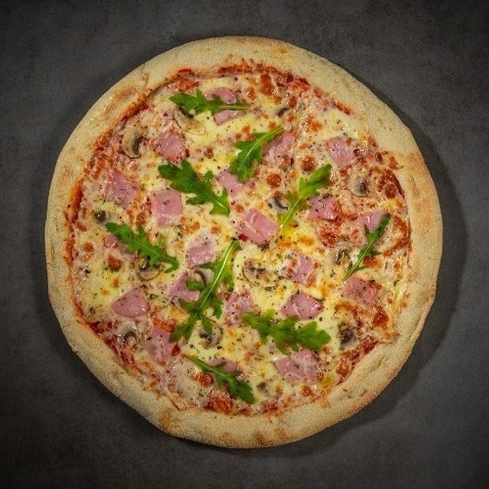 Пицца с ветчиной и грибами 33 см