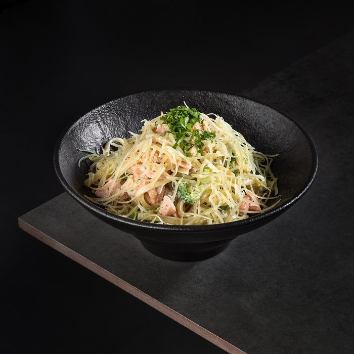 Паста сливочный лосось