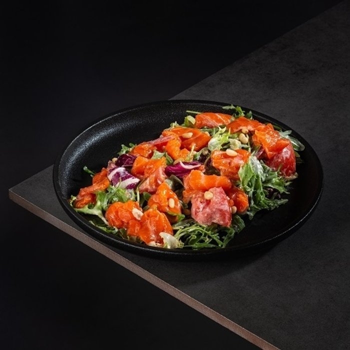 Зеленый салат с креветкой